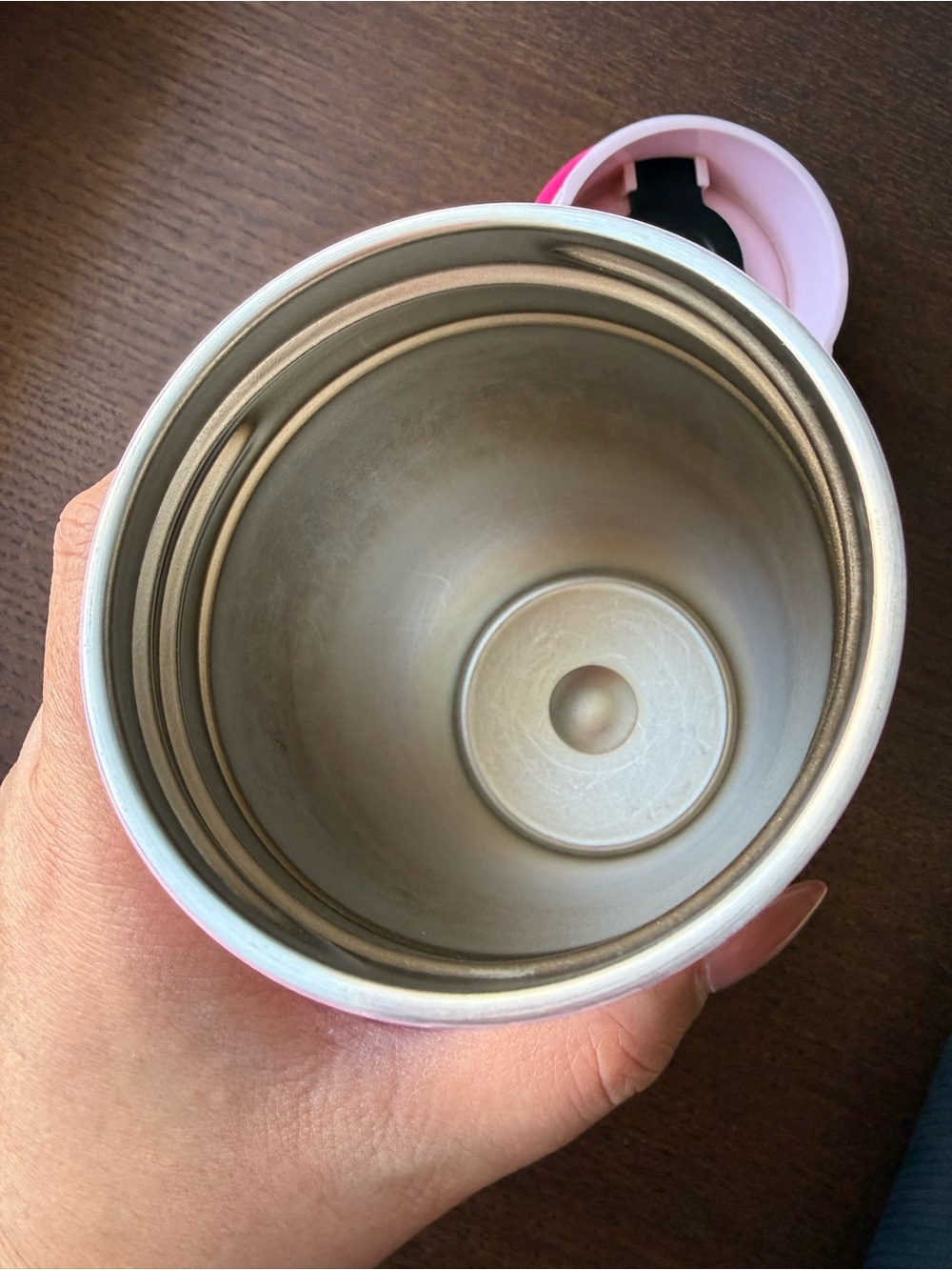 Owala Stainless Steel SmoothSip Slider Travel Mug - Pink (Pucker Up) 12oz - Picture 11 of 16